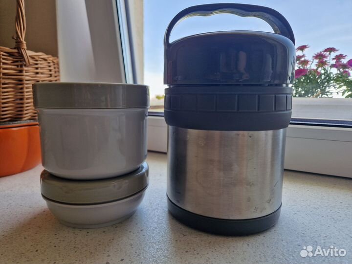 Термос для еды с контейнерами