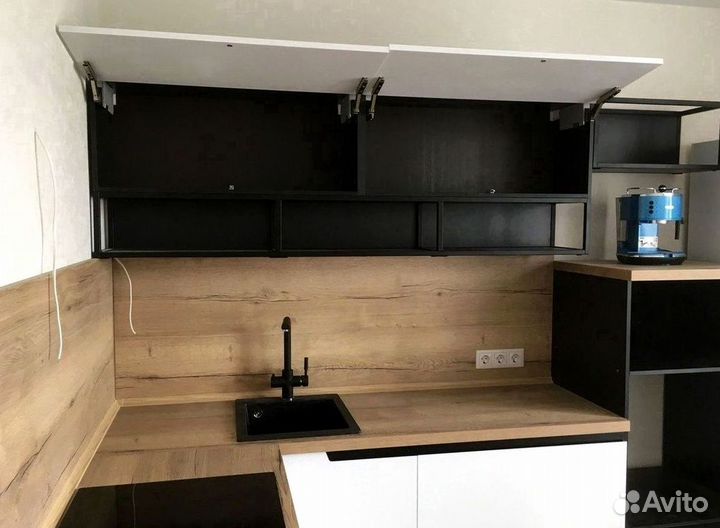 Угловая кухня с мдф фасадами