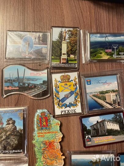 Магниты пластиковые на холодильник 16 шт