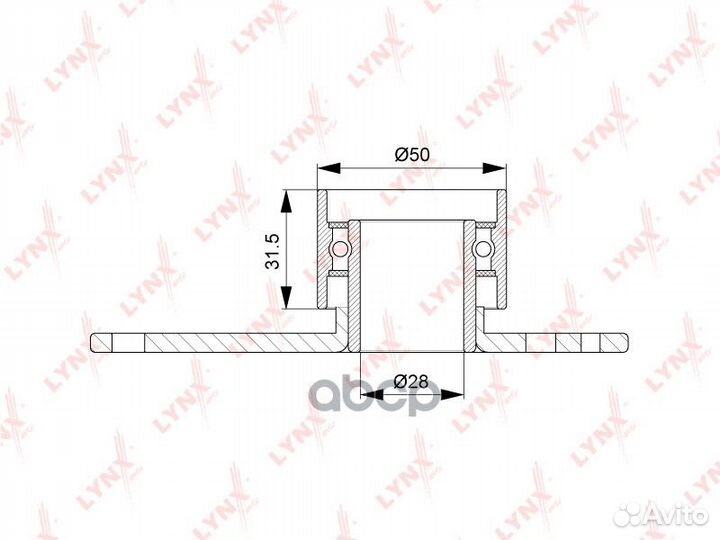 Ролик обводной ремня грм PB3158 lynxauto