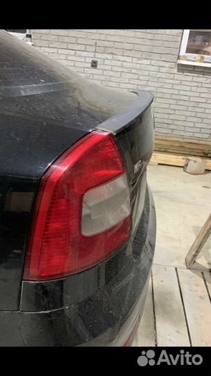 Лип спойлер skoda шкода а5 утиный хвост