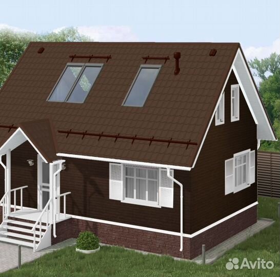 Фасадная панель Grand Line Classic Шоколад 995х390