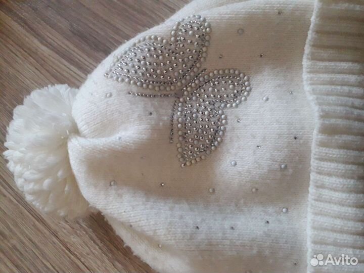 Шапочки теплые детские.Цена за две