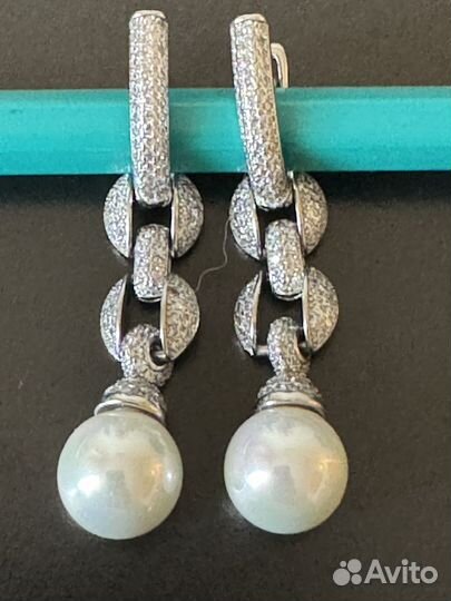 Серьги и кольцо серебро