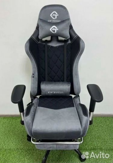 Игровое компьютерное кресло Ткань Велюр