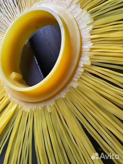 Диск щеточный D120х550мм без проставки (полипропилен первичка) желтый 3-фиксатора РФ в Мценске