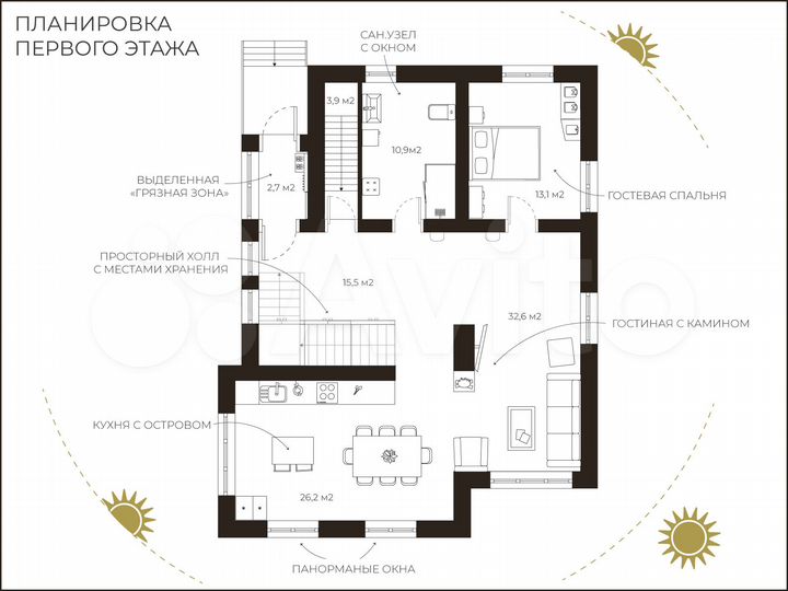 Дом 348,2 м² на участке 7,8 сот.