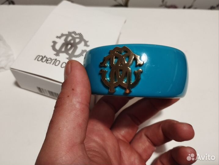 Браслет Roberto Cavalli бирюзовый 7.5 см