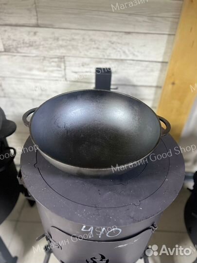 Сковорода биол чугунная WOK d30см