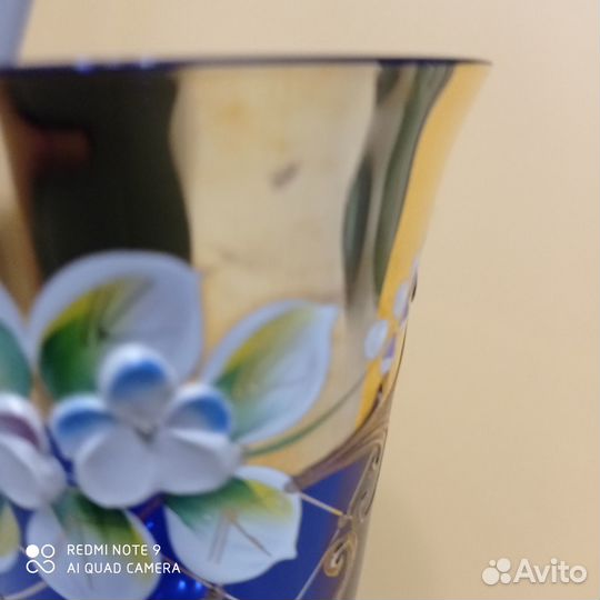 Фужеры богемия Чехия Лепка Смальта