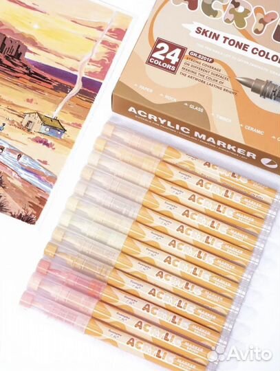 Акриловые маркеры GuangNa skin tone color