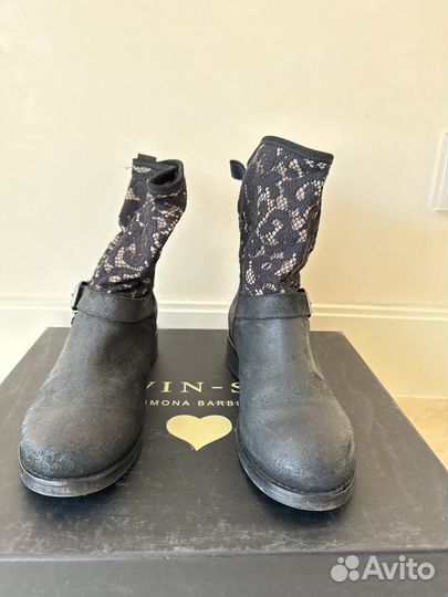 Полусапоги женские 38 натуральная кожа