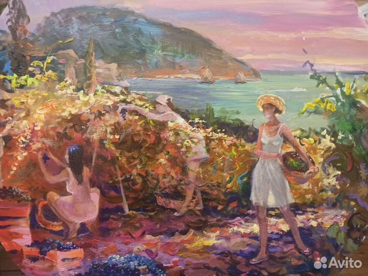 Мускат круглая картина для интерьера