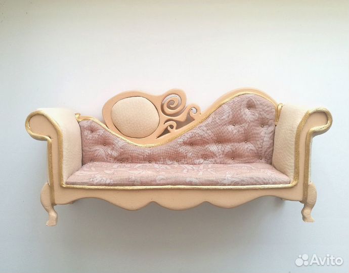 Софа/диван для кукольного домика. на заказ