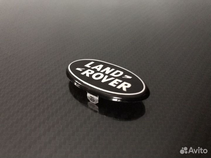 Эмблема на руль Land Rover штатная чёрная