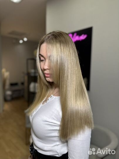 Кератин/нанопластика/окрашивания