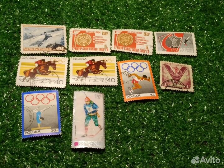 Почтовые марки СССР спорт