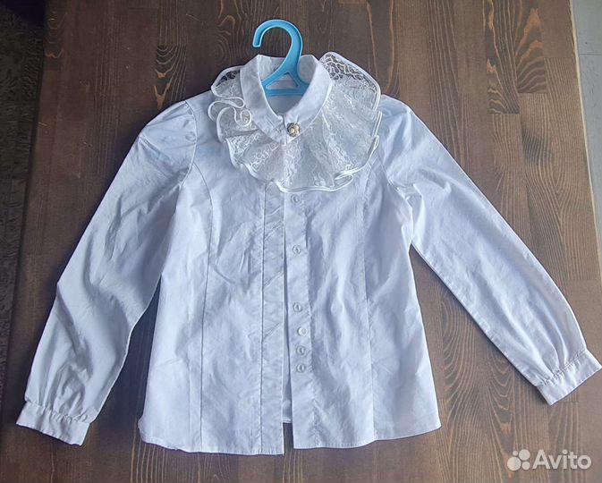 Блузка белая школьная 122