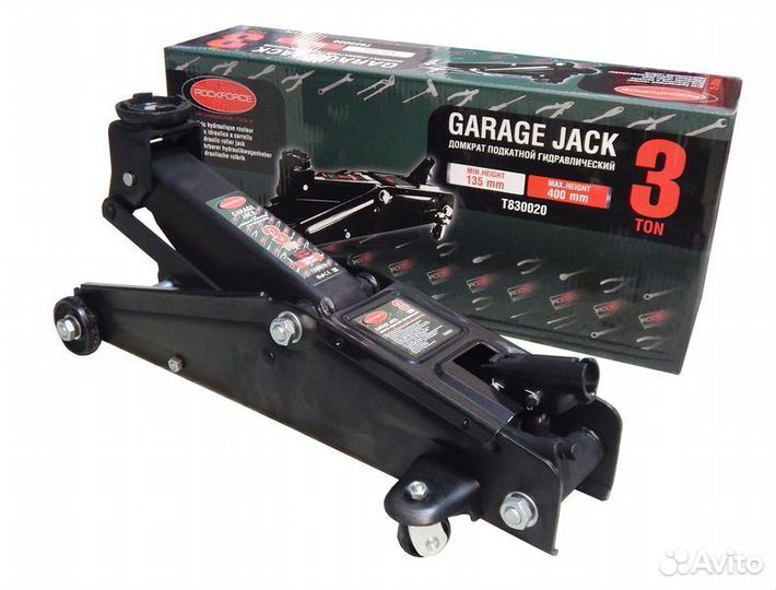 Домкрат подкатной 3т 135-400мм rockforce RF-T83