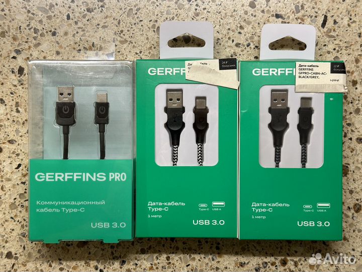 Зарядный кабель Gerffins/Belkin Lightning/Type-C