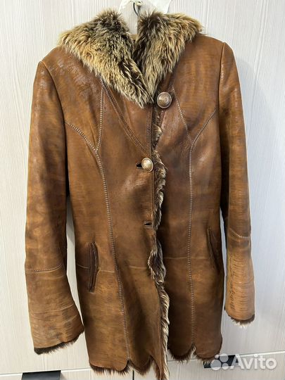 Дубленка натуральная женская 44 бу