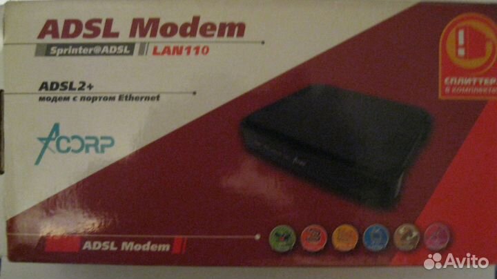 Модем Acorp Sprinter adsl LAN 110 (adsl2+)