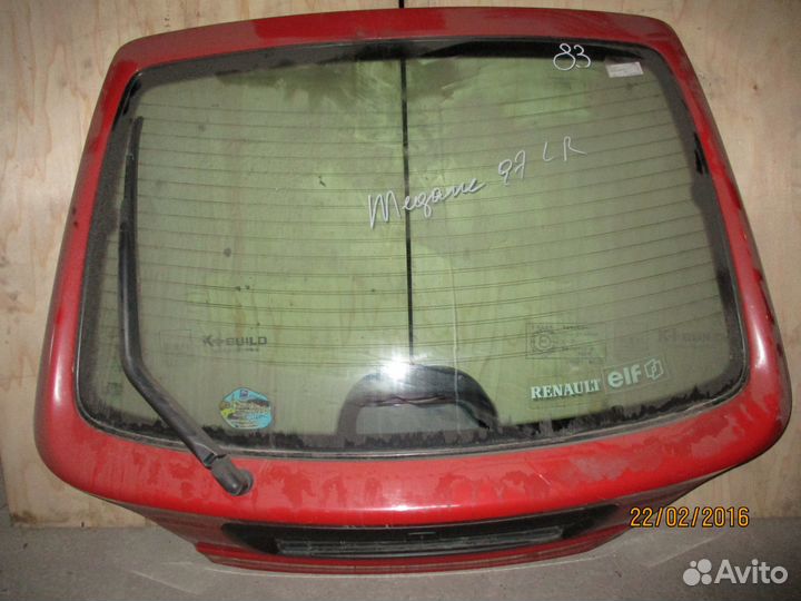 Крышка багажника Renault megane 1995-2003 г