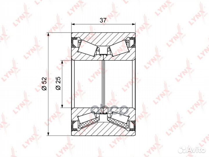 Подшипник ступ.chevrolet aveo II T250/255/spark