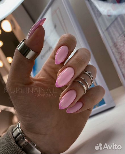 Маникюр с покрытием гель-лака и дизайном