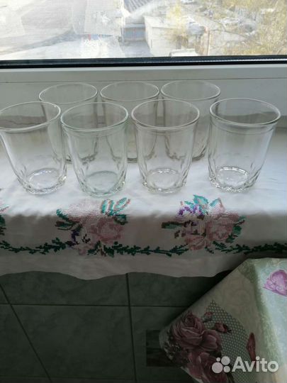 Стаканы 200 г. СССР 9 штук