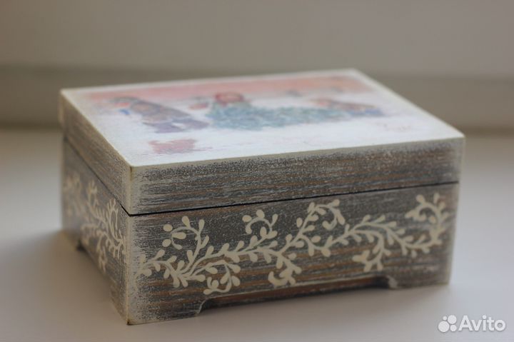 Шкатулка в технике декупаж (в ассортименте)
