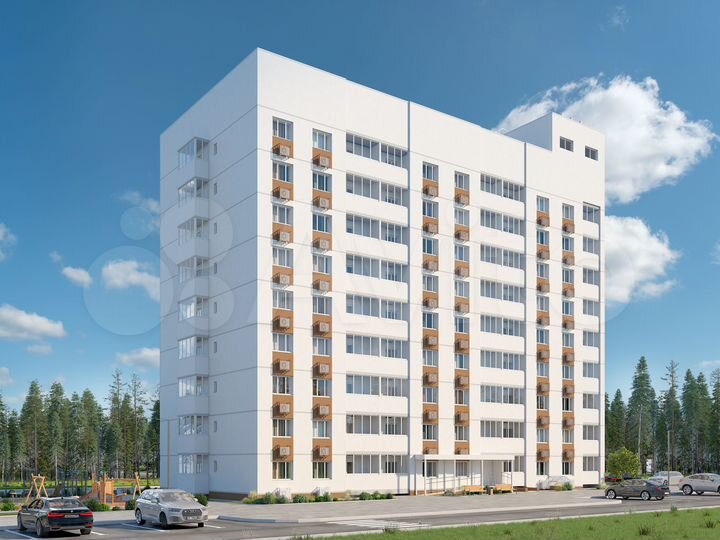 2-к. квартира, 60,1 м², 2/9 эт.