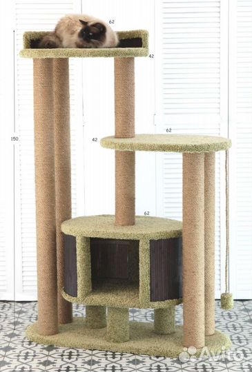 Домик для кошки с когтеточкой