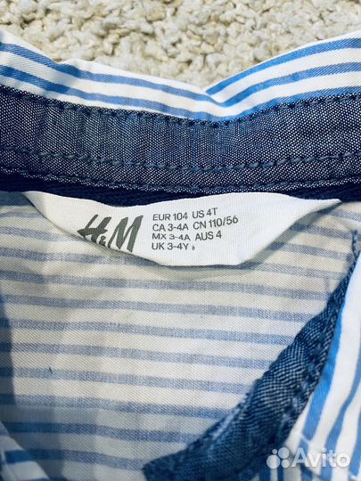 Рубашка для мальчика H&M 104