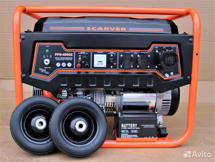 Генератор Бензиновый carver PPG-8000Е