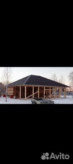 Строительство бань, беседок, терасс, крыш