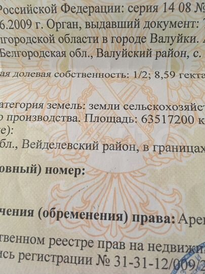 Участок 4,29 га (СНТ, ДНП)