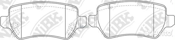 Колодки тормозные дисковые opel astra 1.6 2006