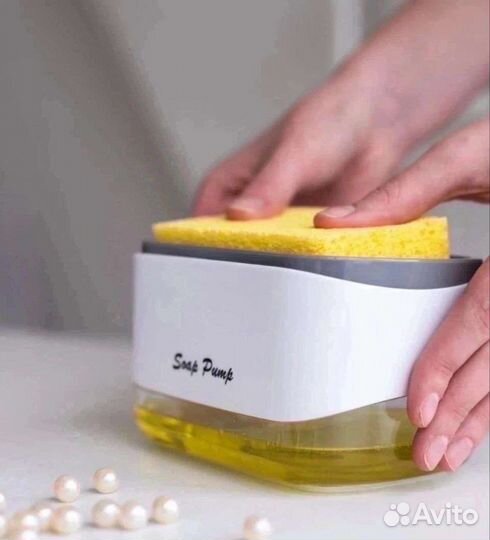 Диспенсер для мытья посуды и губка