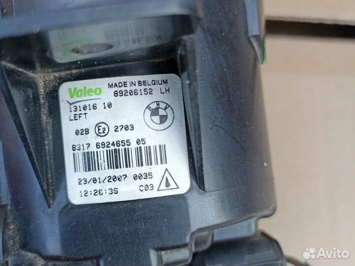 Фара противотуманная левая BMW X1 E84 X5 E70