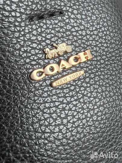 Сумка Coach mollie bucket bag 22 кожаная