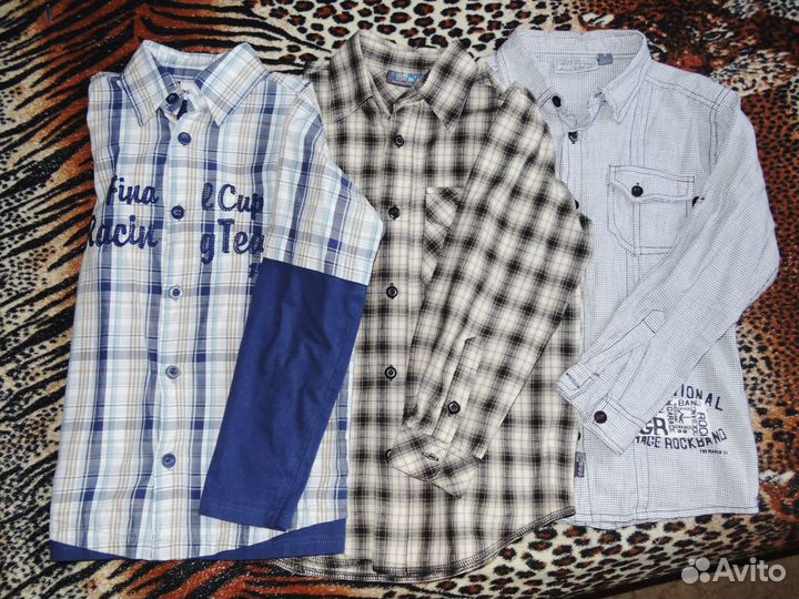Рубашки на мальчика на рост 128 и 134 см