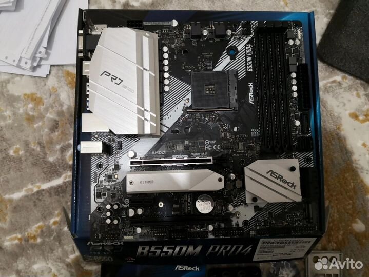 Материнская плата am4 asrock b550m