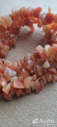 Браслет сердоликовый