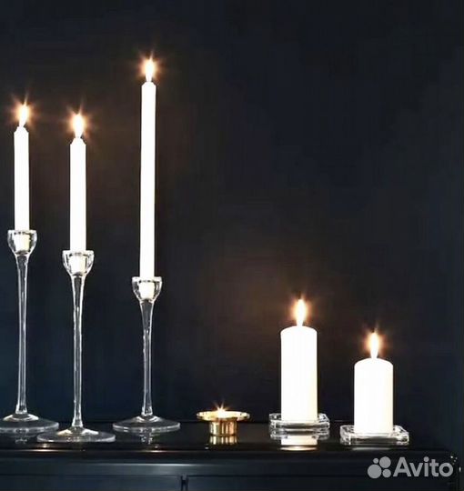 Подсвечники IKEA joker стекло для больших свечей