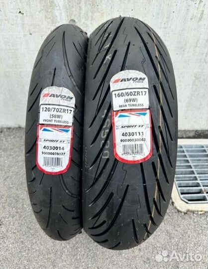 Мотошины Avon Spirit ST 120 70 17+160 60 17