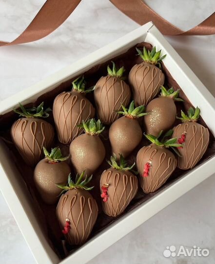 Клубника в шоколаде набор/в стакане