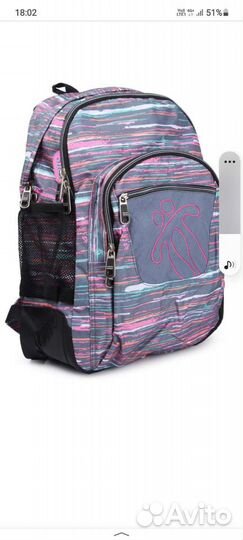 Рюкзак школьный Totto Moral серые молнии новый