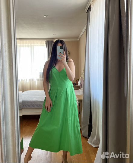 Платье Zara (S) хлопок