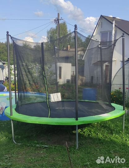 Батут с сеткой 305 бу
